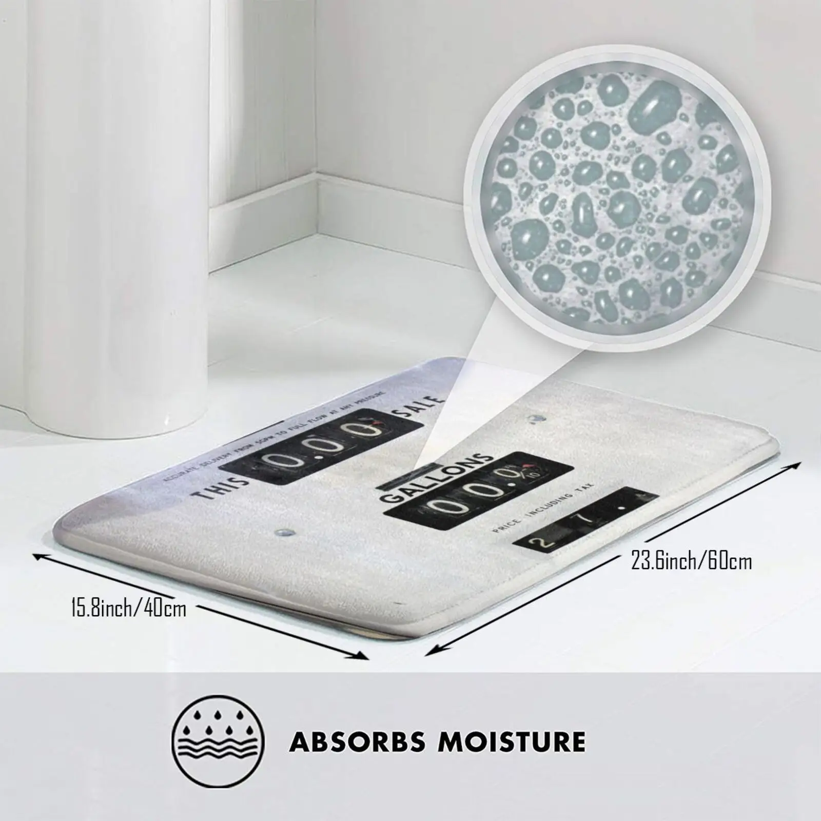 Коврик для автомобиля Противоскользящий коврик с насосом в винтажном стиле