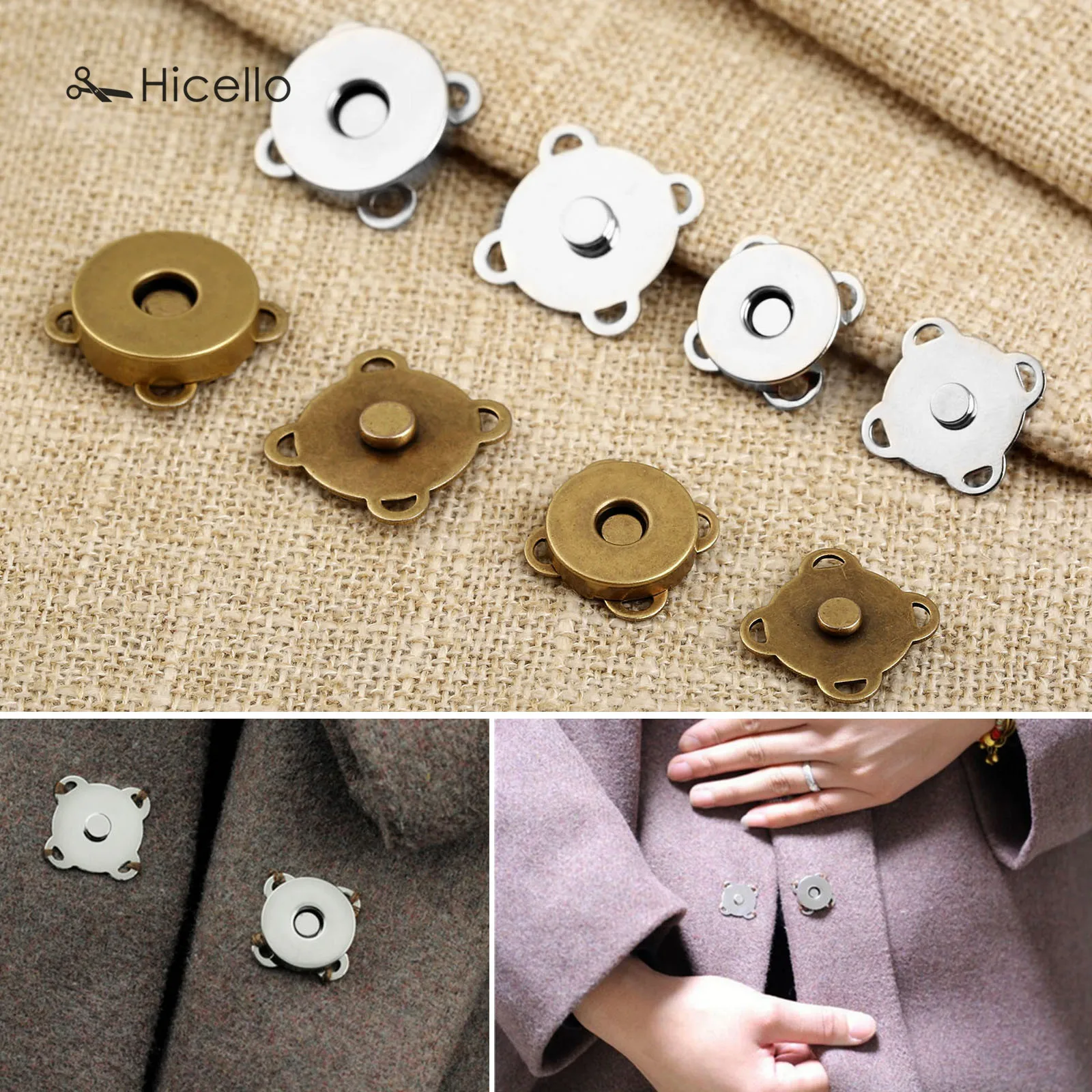 10 комплектов Металлическая магнитная пряжка цветок сливы одежда сделай сам