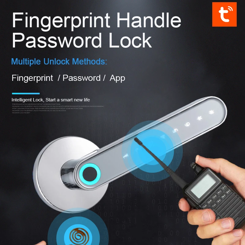 

WAFU Tuya Smart Spherical Handle, Fingerprint Lock, Indoor Wooden Door Without Opening The Lock Body, Smart Electronic Door Lock