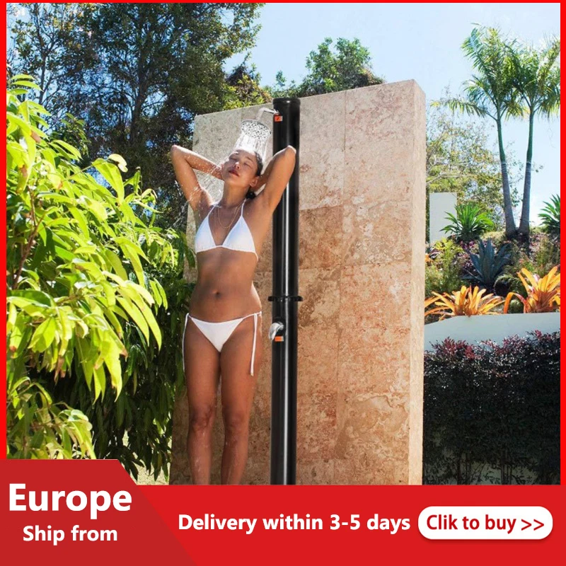 

Garden Rotating Solar Shower Column Floor Standing Shower Beach Faucet Bathroom Shower System Home Beach Hot Tubs Supplies HWC