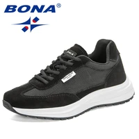 bona 2022 new designers classics non slip breathable casual walking shoes men comfortable suede sneakers man tenis shoes comfy