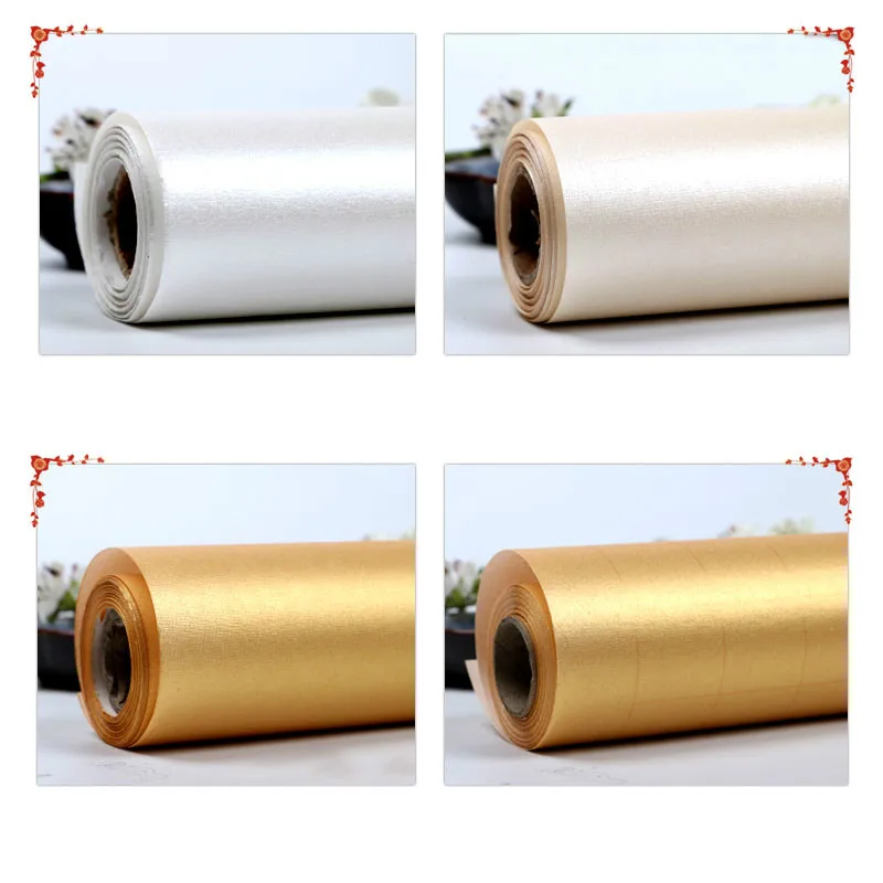 

35*1000cm Silk Ripe Xuan Paper Rolling Chinese Rice Paper Chinese Brush Pen Calligraphy Meticulous Painting Ripe Xuan Paper