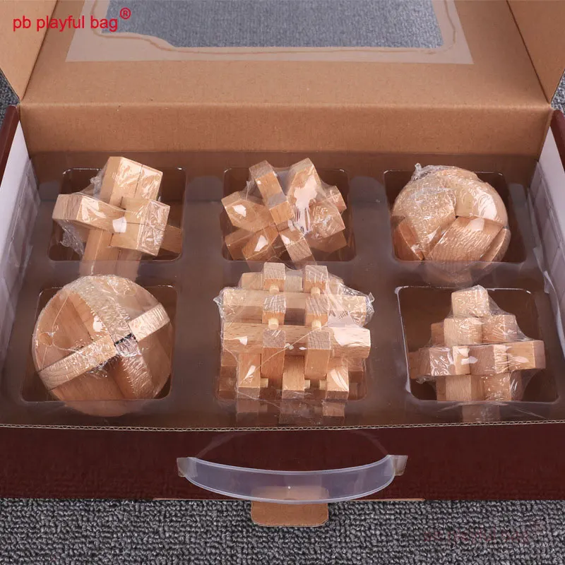 PB игривая сумка Lubansuo набор из 9 предметов замок Конг Мин разблокировка творческие