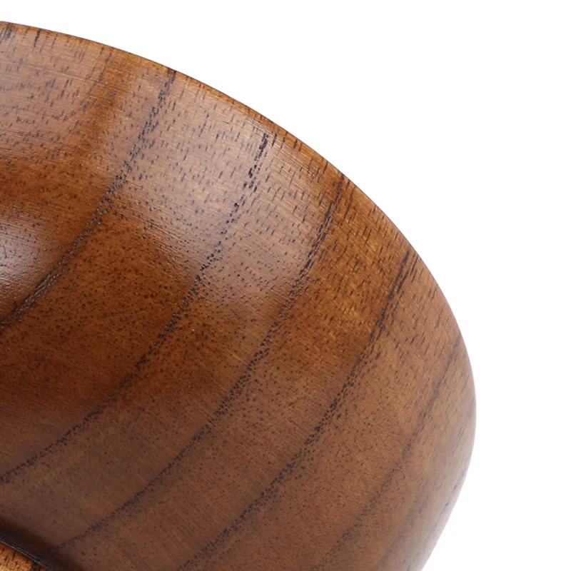 Натуральная Круглая Деревянная миска салат-Лапша для супа рис фрукты