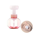 Дозатор для жидкого мыла 300 мл в форме цветка с насосом для вспенивания пустая бутылка пластиковая прозрачная бутылка для геля для душа, пены бутылка с насосом
