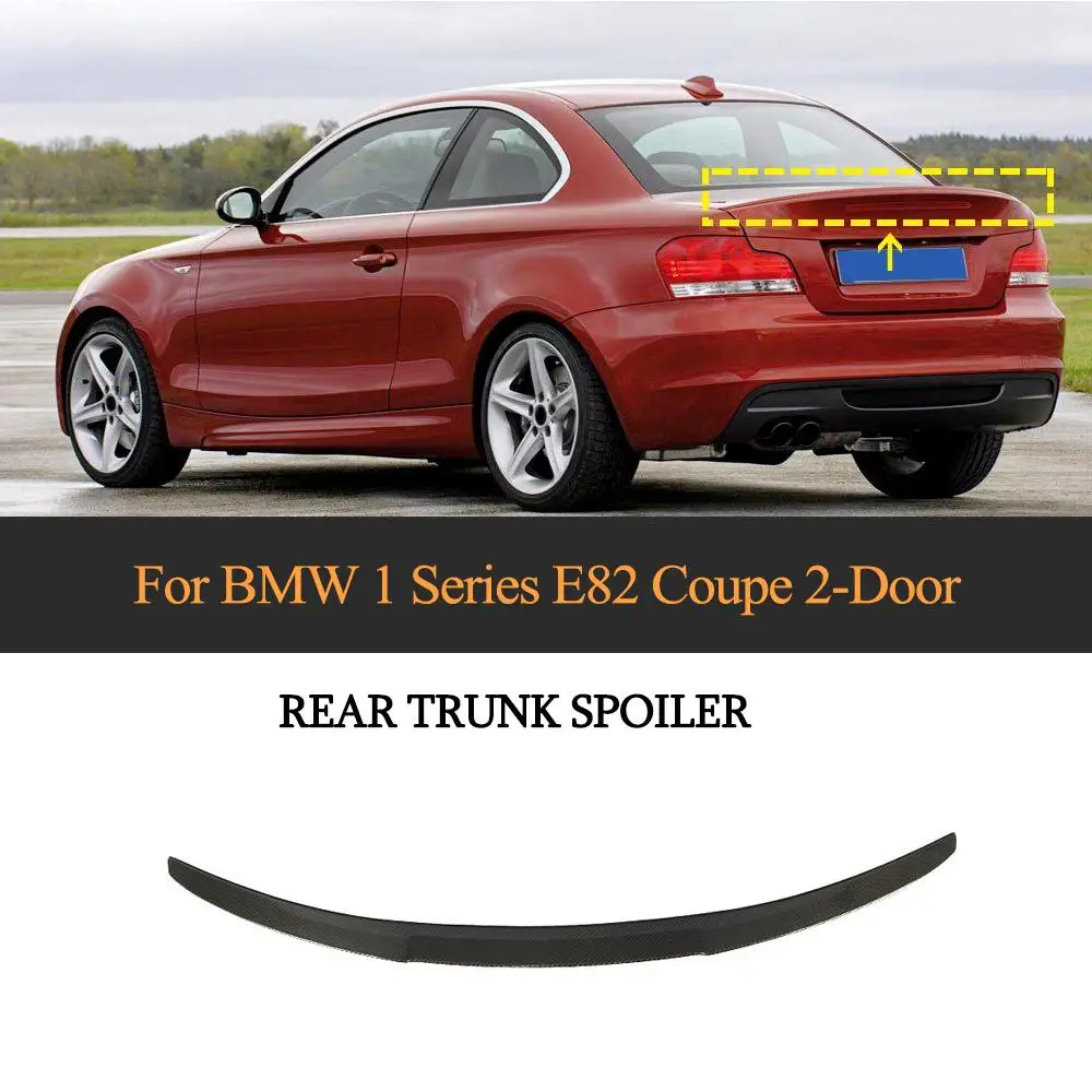 E82 спойлер на задний багажник крыло для BMW 1 серии Coupe 2 двери 2007 2012 автомобиля губы