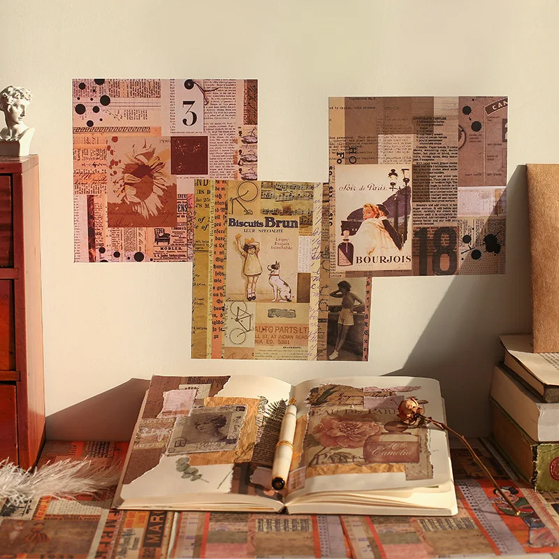 12 шт./компл. винтажный блокнот для записей Ретро Кино звезда декоративная бумага