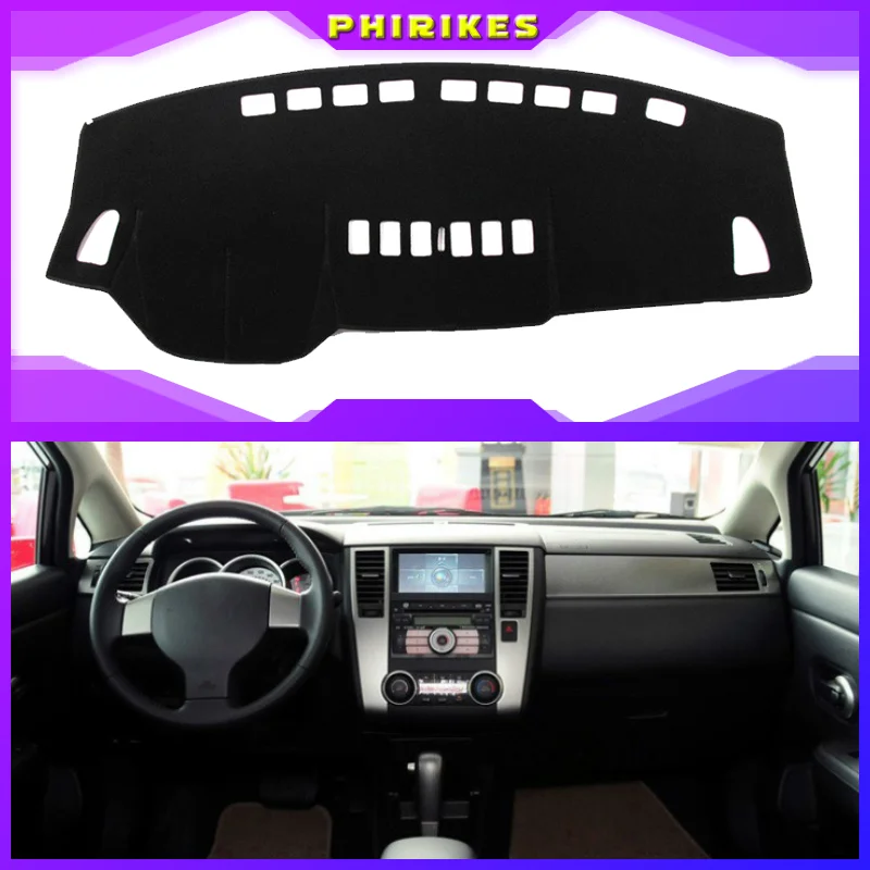 

For Nissan Tiida C11 2007 2008 2009 2010 2011 Car Dashboard Cover Dash Mat Pad Sun Shade Dash Board Cover Instrument Platform