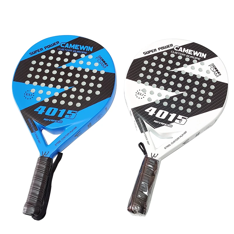  Professional Full Carbon Beach Tennis Paddle Racket Soft EVA Face Tennis Raqueta With Bag For Adult 