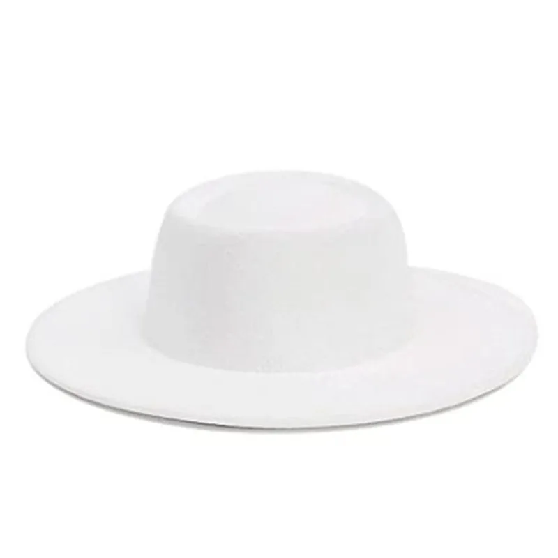 

Women White Fedora Porkpie Hat Fedora Hat Floopy Church Derby Hat Wide Brim Panama Trilby Cap Autumn winter