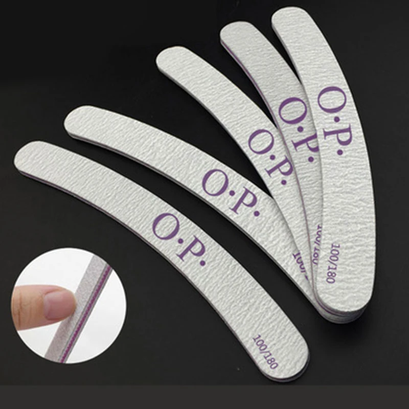 

Professional Nail File 100/180 Grit Nail Files Sandpaper Nail File Art Tools Double-Side Nail Files For Manicure Nail Buffer Hot