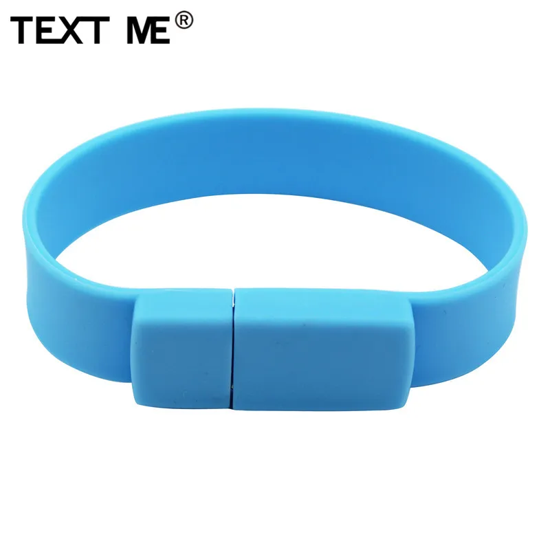 Usb-флеш-накопитель TEXT ME цветной браслет 2 0 10 цветов 4 ГБ 8 16 32 | Компьютеры и офис
