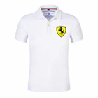 Мужская летняя рубашка-поло с коротким рукавом, классические дышащие рубашки для гольфа от бренда Aston car, мужские рубашки-поло, одежда для гонок