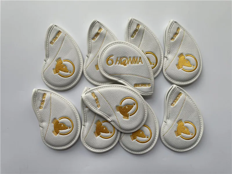 Чехлы для клюшек гольфа HONMA BERES 10 шт. 4-11AS белые/Золотые Honma Beres EMS бесплатная