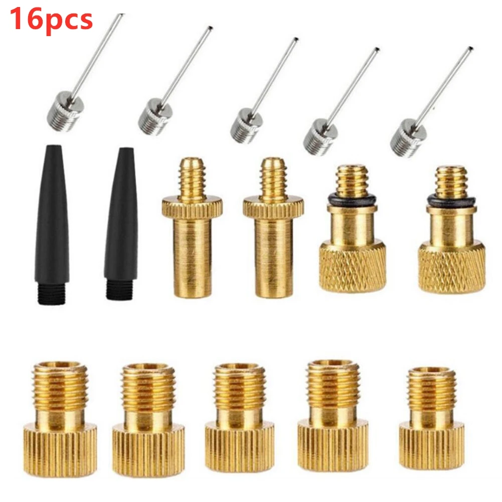 

Bicycle pump Bicycle Valve adapter Wheel Pump Brass + plastic 12/15/16 piece set