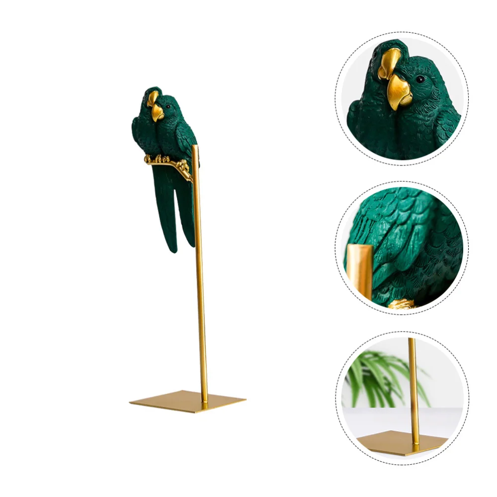 

Couple Parrot Ornament Desktop Parrot Decoration Fashionable Parrot Ornament