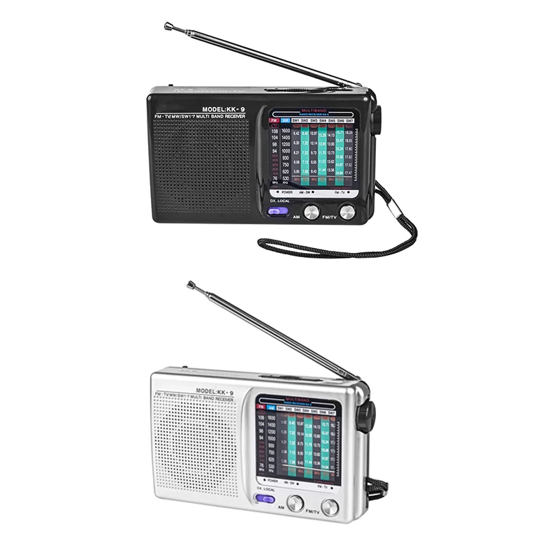 AM/FM/SW Портативный радиоприемник для использования в помещении на улице и