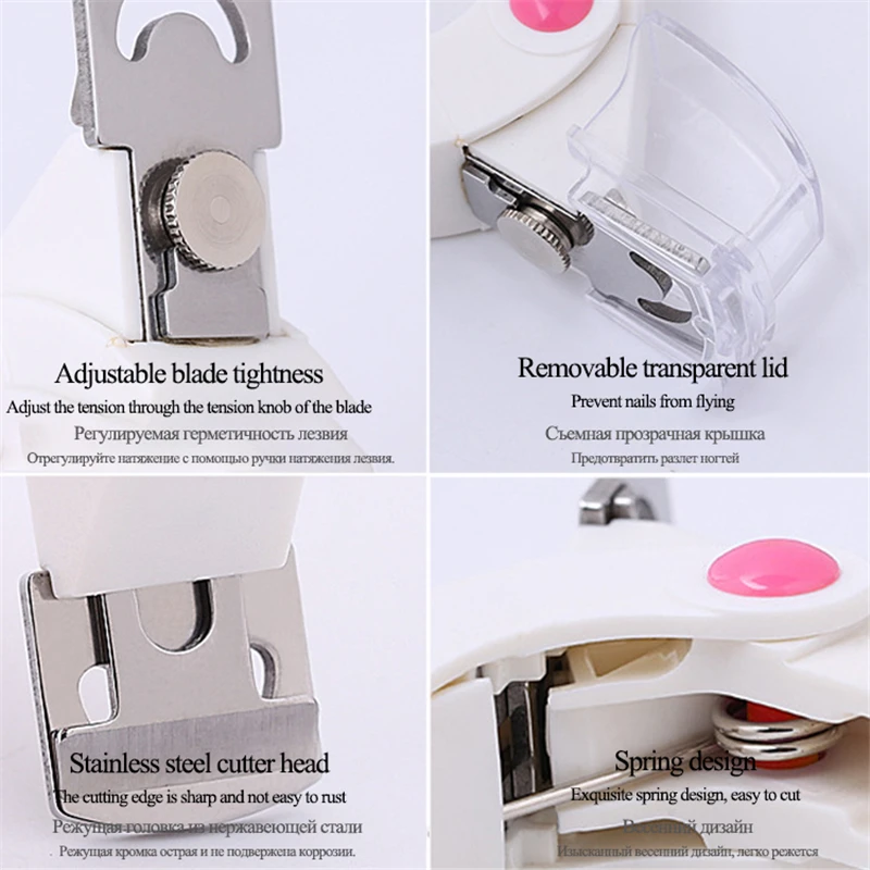 white nail clipper fake trimmer manicure clamp Special type U word Tools Cut False Nail Tips Edge Cutters Manicure tools | Красота и
