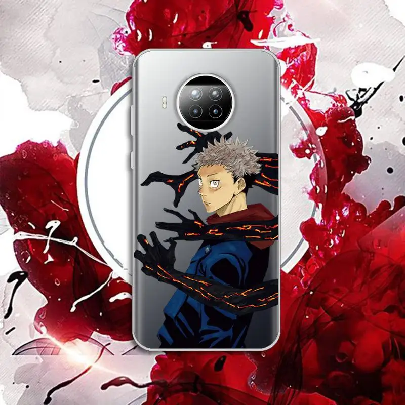 

Anime Jujutsu Kaisen Phone Case Transparent for Xiaomi Redmi note 10 t 8 9 pro lite 11 Huawei P honor 8 10i 20 30 40 smart 2019