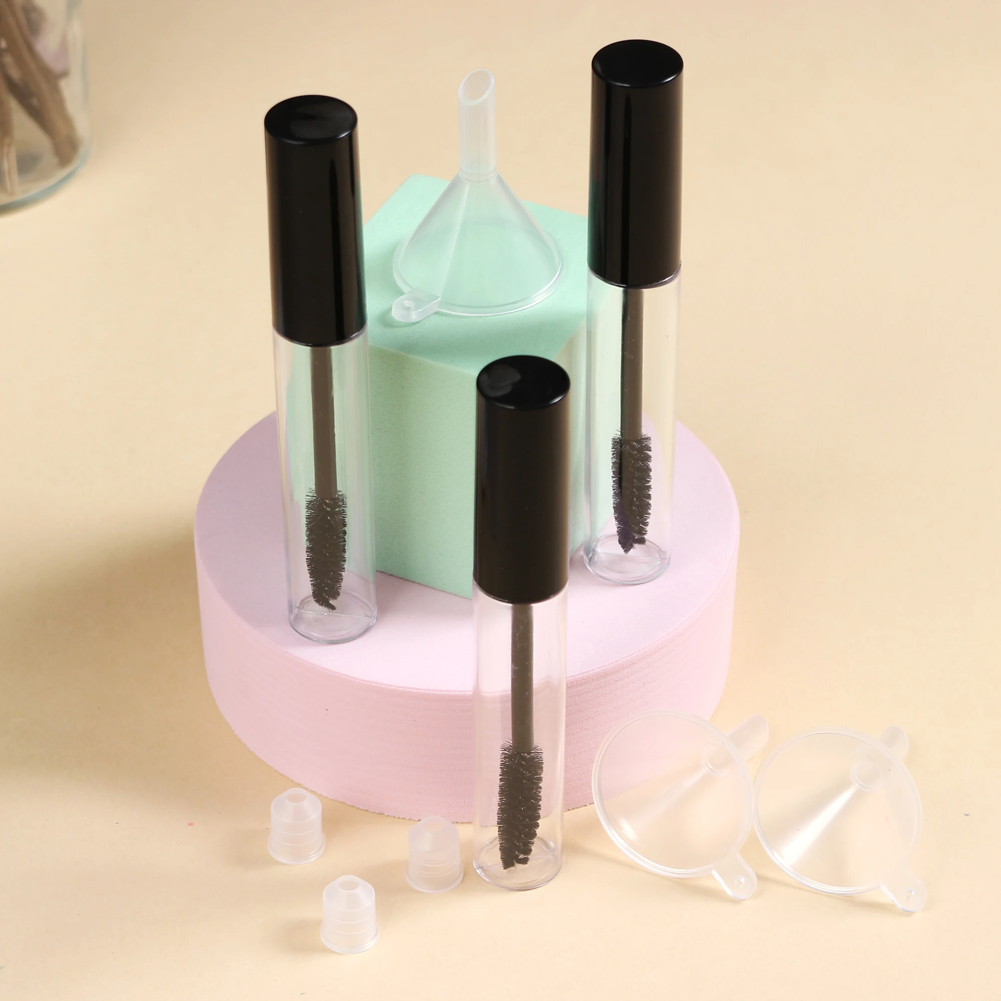 Комплект из 3 предметов 10 мл пустая тушь для ресниц бутылки с волшебной палочкой