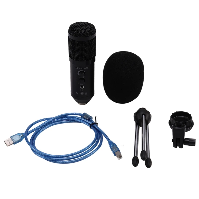 Профессиональный MK F500 USB конденсаторный микрофон компьютерная игра