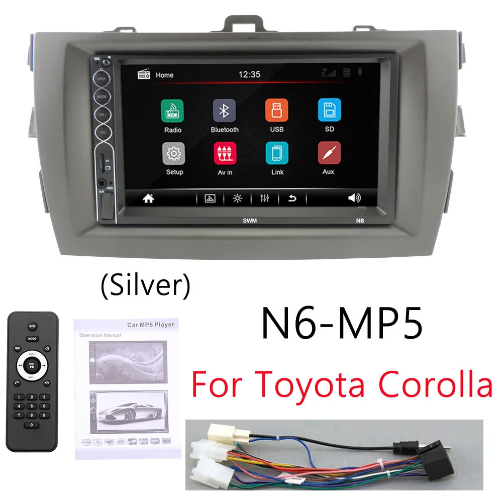 Автомобильный Радио Android 8,1 мультимедийный плеер для Toyota Corolla E140/150 2006 2007 2008 2009 2010 2011 2012 2013 wifi gps навигация