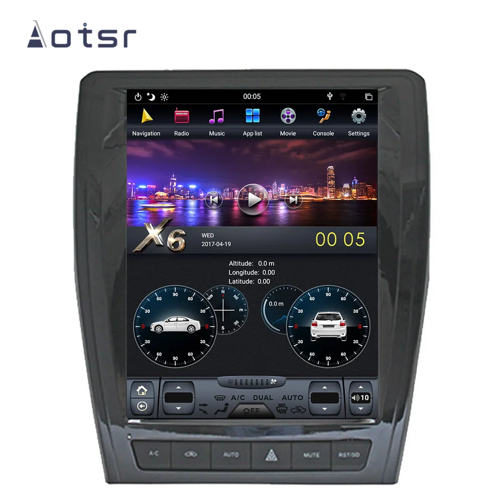 Автомобильный радиоприемник AOTSR Tesla Android 9 PX6 для Great Wall Haval H2 2016 - 2020 GPS навигация DSP