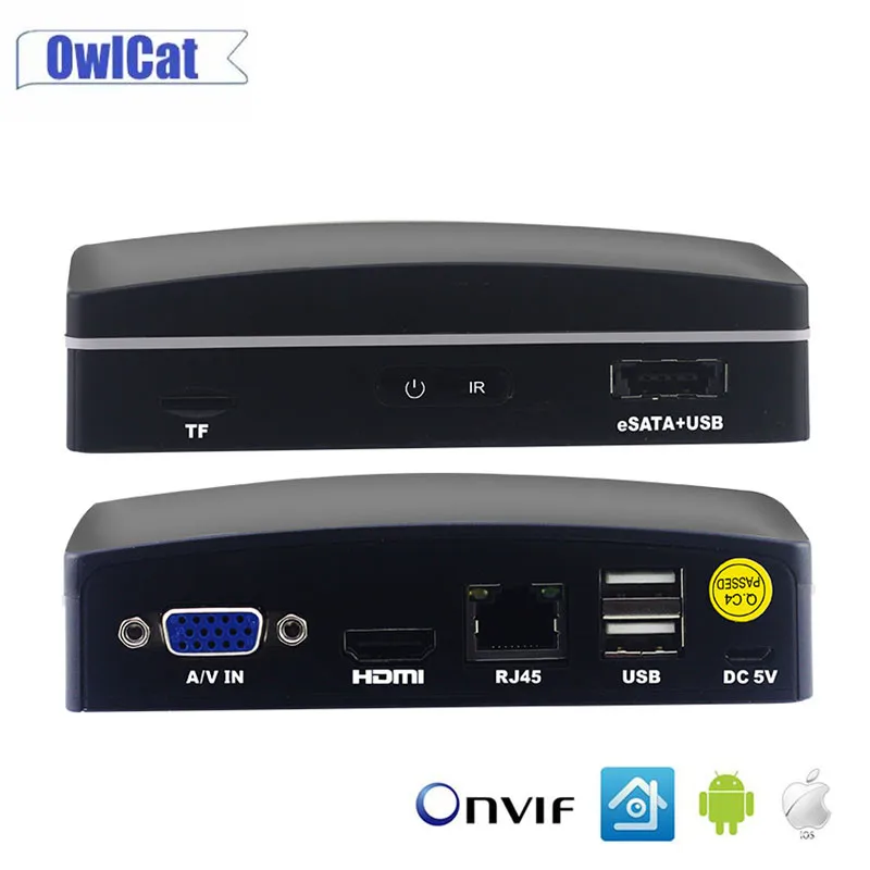 AHD 1080P 4CH CCTV небольшой видеорегистратор AHD/TVI/CVI/IPC/CVBS 5in1 HDMI Гибридный NVR для
