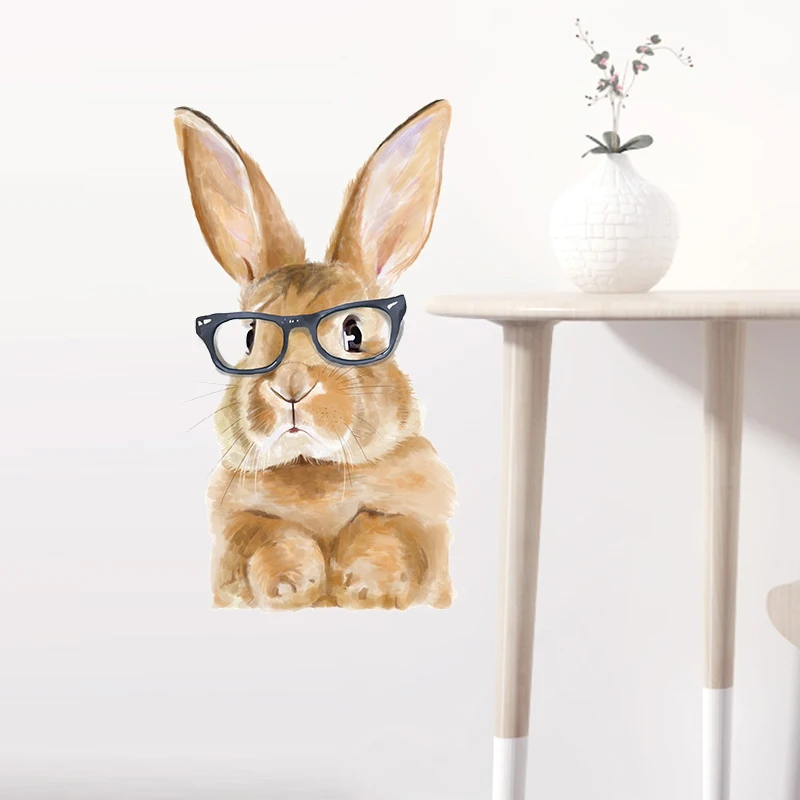 Милые настенные наклейки Dr. Rabbit для спальни детской комнаты Настенный декор