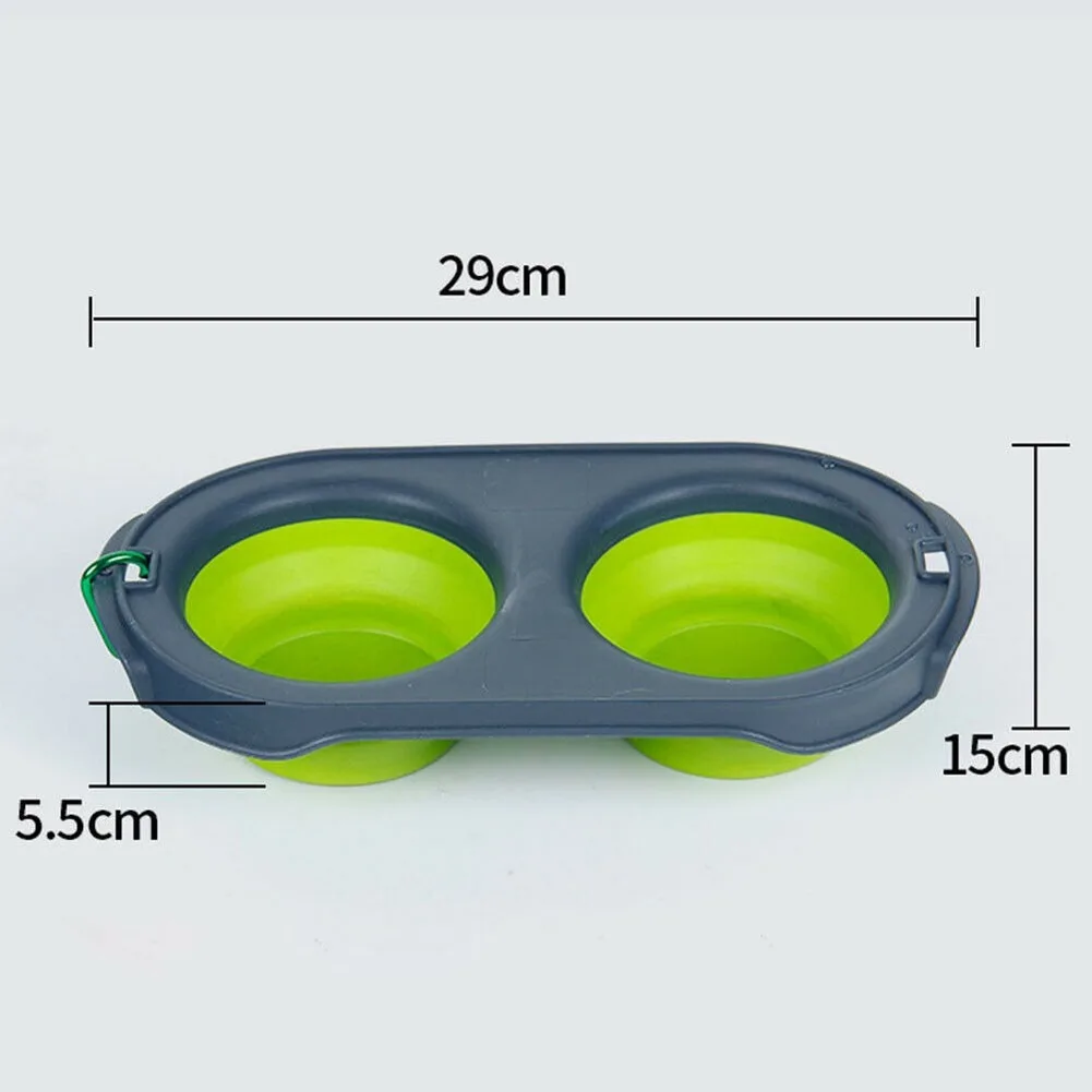 Складная миска для домашних собак и кошек портативная дорожная собачья пищевая