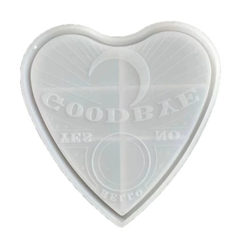 

Game Tray Epoxy Resin Mold Heart Shape Serving Board Plate Coaster Silicone Mould DIY Crafts Home Decorations Casting Tools U90F