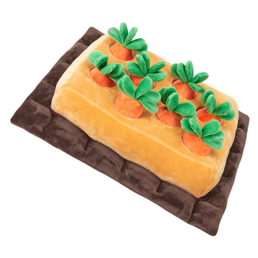 

Pet Sniffle Mat Creative Assembling Carrot Land Training Mat Dog Plaything