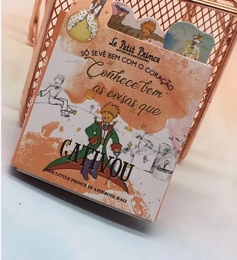 Стильные мини клейкие заметки Little Prince блокнот для записей ежедневного ношения