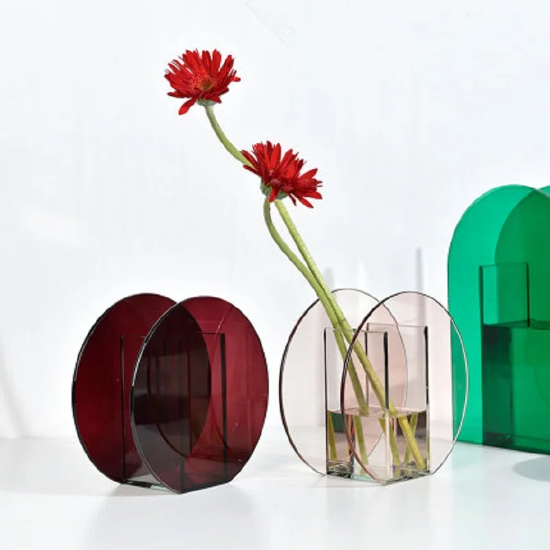 

O.RoseLif Nordic Vase Decoration Home flower Vases Living Room Desktop Home Decoration Accessories Modern Vases For Flowers