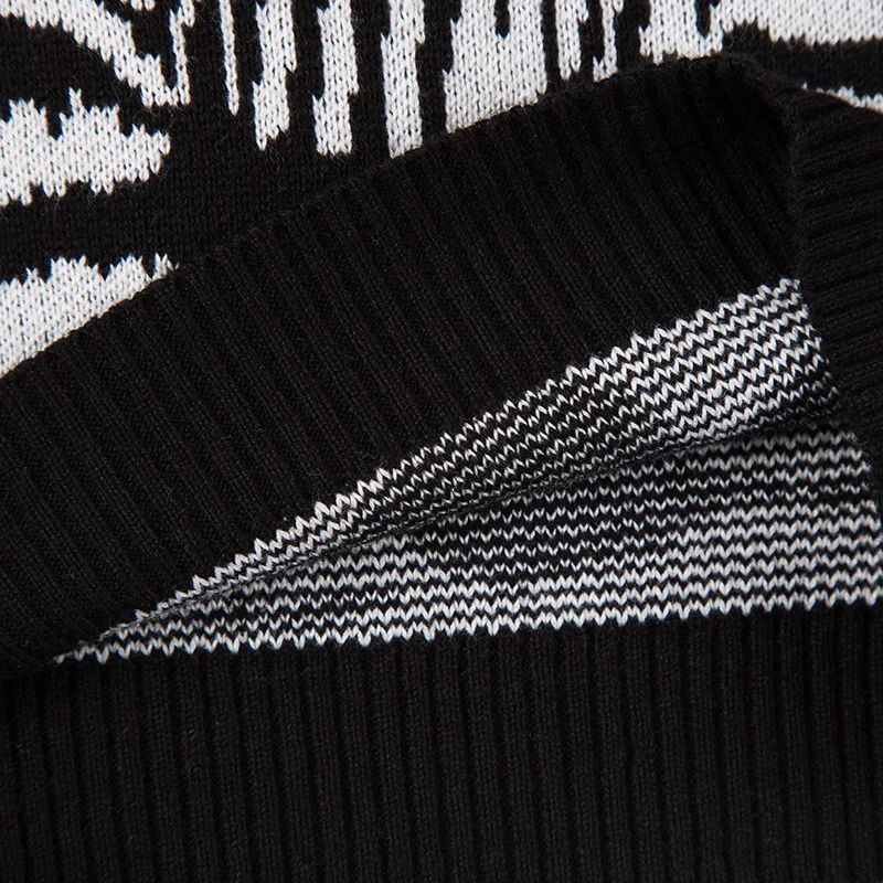 Детский хлопковый свитер с принтом зебры на осень/зиму |