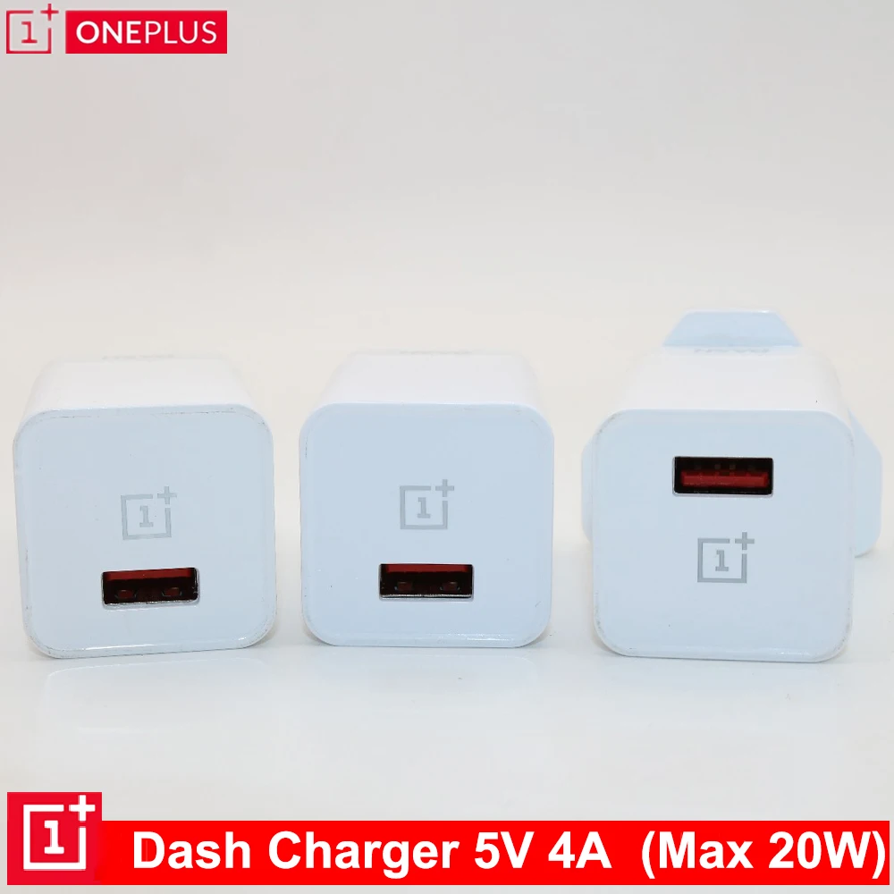 EU/US/UK 5V/4A Original ONEPLUS Dash charger 20W Fast Charging 1M Type-C Cable Wall Power Adapter For Oneplus 6T 5T 5 3T 3 | Мобильные