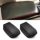 Для Honda Civic 8 поколение седан 2006 - 2011 Текстура углерода микрофибра кожа интерьер автомобиля центральный подлокотник-ящик крышка наклейка отделка