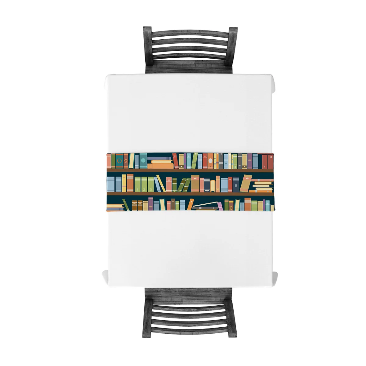 Книжная полка библиотека скатерть Настольная дорожка флаг искусственная | Дом и