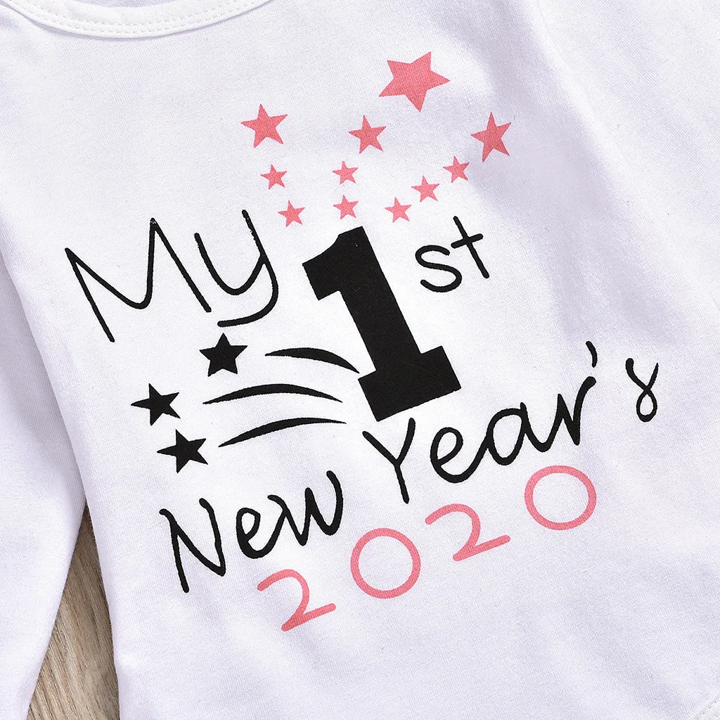 Коллекция года, Одежда для новорожденных «my first christmas» комбинезон с длинными рукавами и надписью на год для маленьких девочек, штаны с шапочкой, повязка на голову