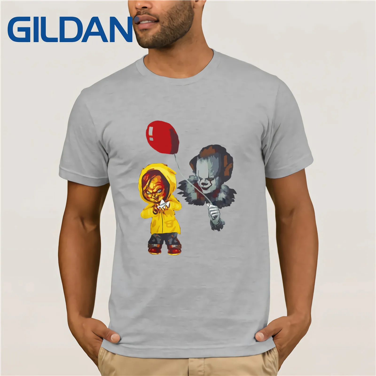 Это Pennywise Джорджи Чаки Стивен Кинг футболки 2019 Летняя мужская футболка с коротким