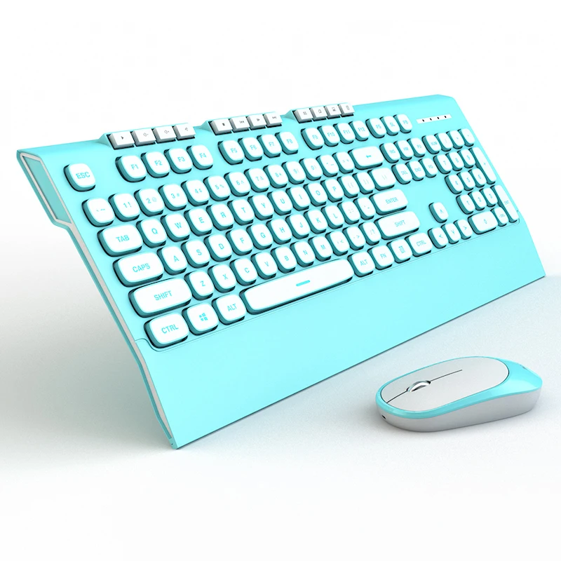 Беспроводная игровая клавиатура 2 4G мышь комбинированная Бесшумная оптическая