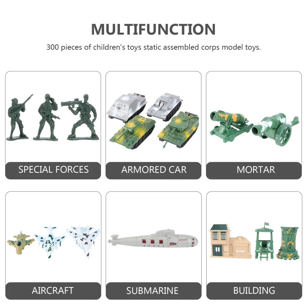 

1 Set of Special Forces Model Toys Parent-Child Interactive Toys Static