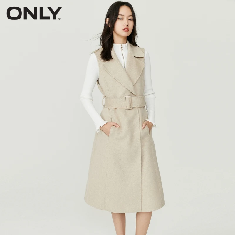

ONLY winter new mid-length slim woolen coat women | 12034S009