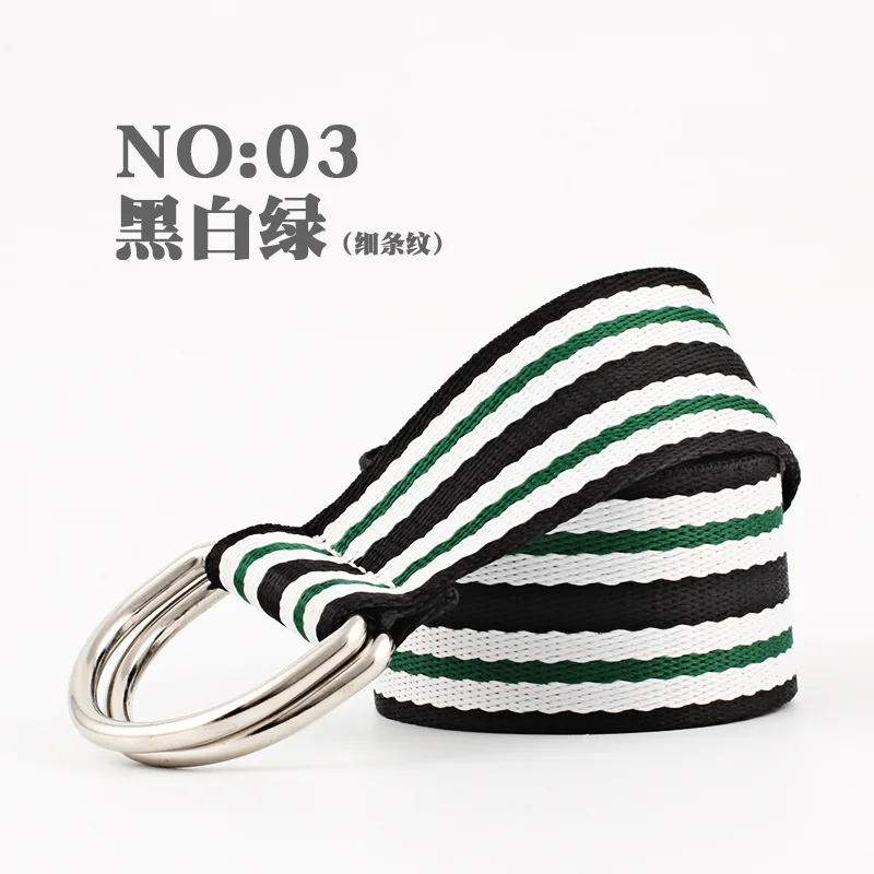 3 NewStripe Высокое качество модные эластичные холщовые ремни для женщин трикотажные пряжки регулируемый ремень мужские холщовые ремни для джинсов - Цвет: 3