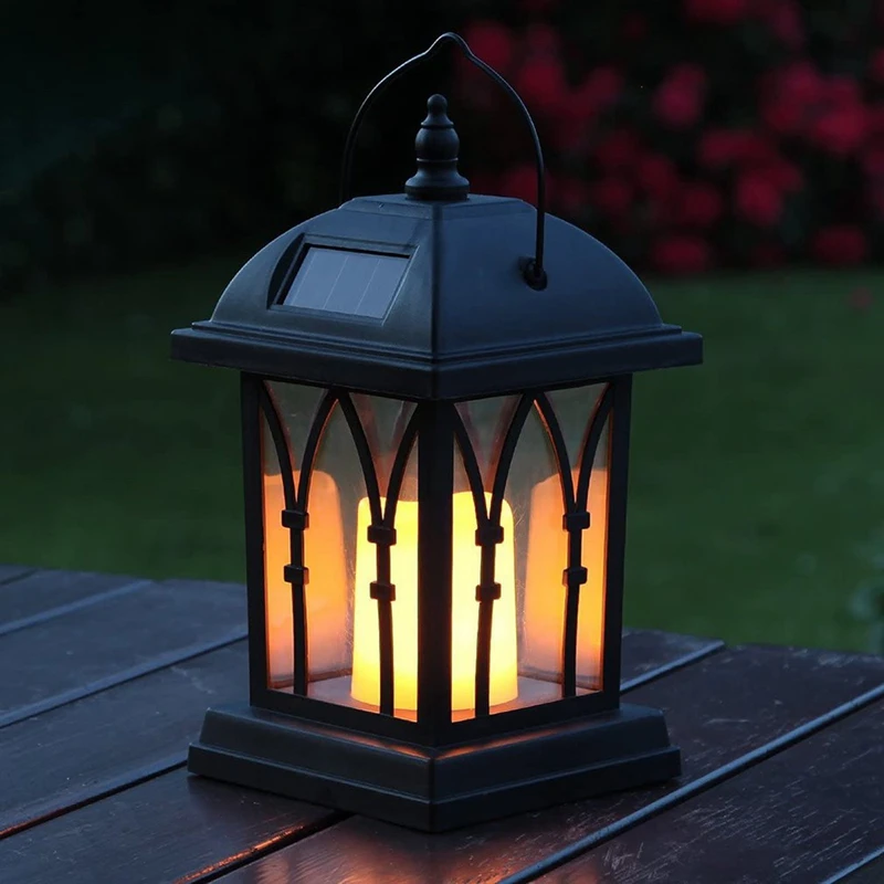 

Solar Candle Light Outdoor Garden Decoration European Hanging Lamp Landscape Light Waterproof Umbrella Garden Light