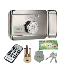 KINJOIN Outdoor Remote Control ID Tags Electric Lock & Gate Lock Access Control System Electronic Integrated RFID Door Rim Lock