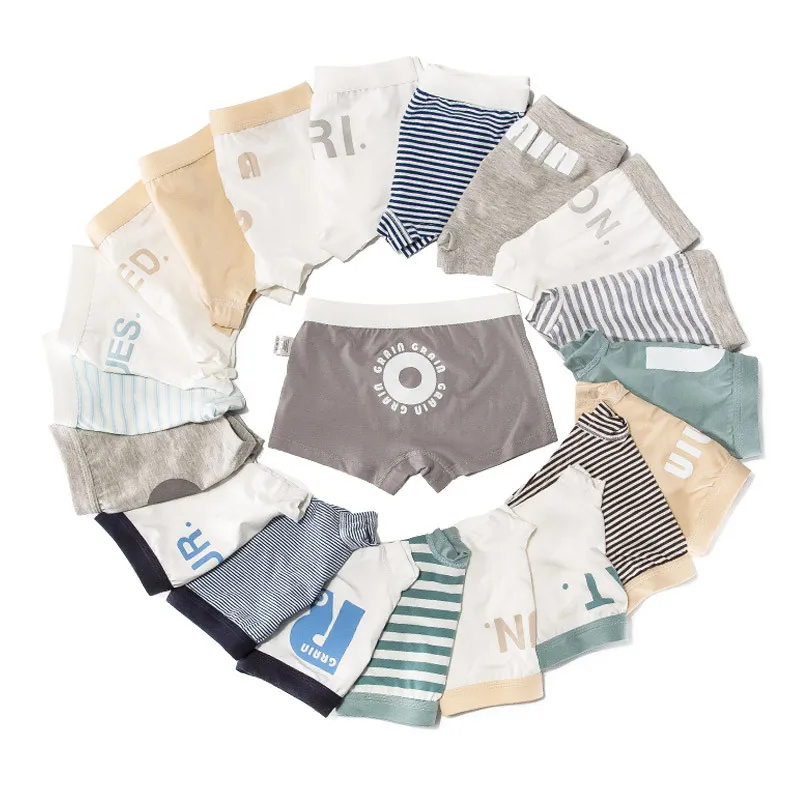 Модное нижнее белье для мальчиков хлопковые детские мягкие трусики шорты