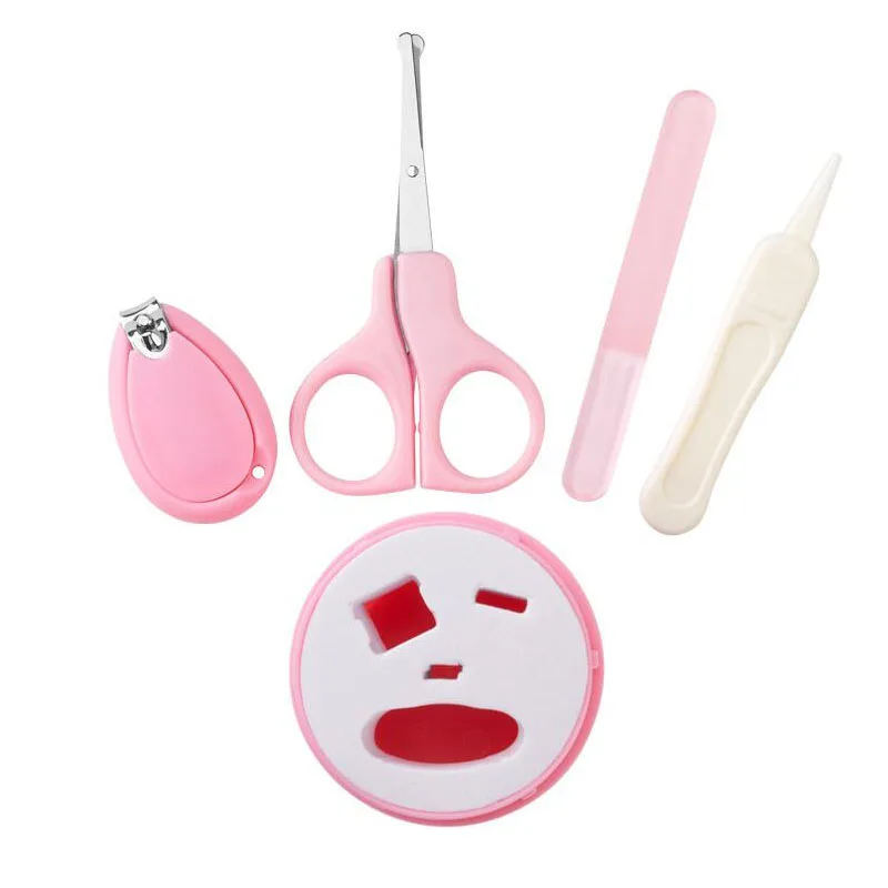 4 шт./компл. уход за младенцем Комплект детский набор для ухода ногтями пинцеты