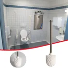 Щетка для туалета для ванной, Высококачественная щетка для унитаза из нержавеющей стали, инструмент для очистки туалетной головки, аксессуары для туалета