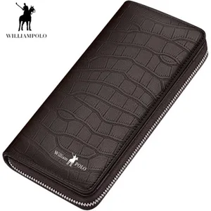 williampolo men wallets real cowskin rfid blocking men wallets large capacity card holder wallet coin purse long purse for men free global shipping